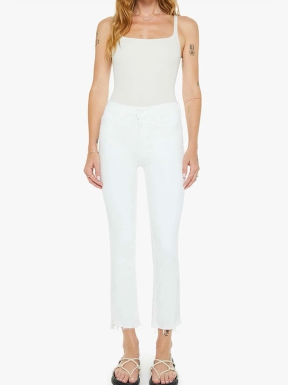 MOTHER The Insider Crop Step Fray in Fairest of Them All Size 27 (4) NWT - Picture 5 of 10